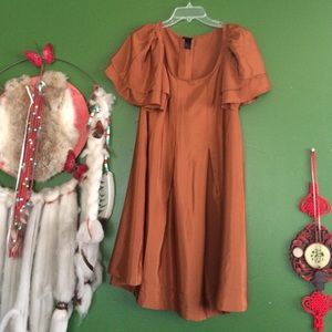 Copper colored fancy time dress