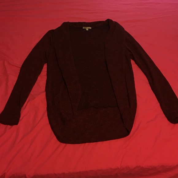 Maroon cardigan
