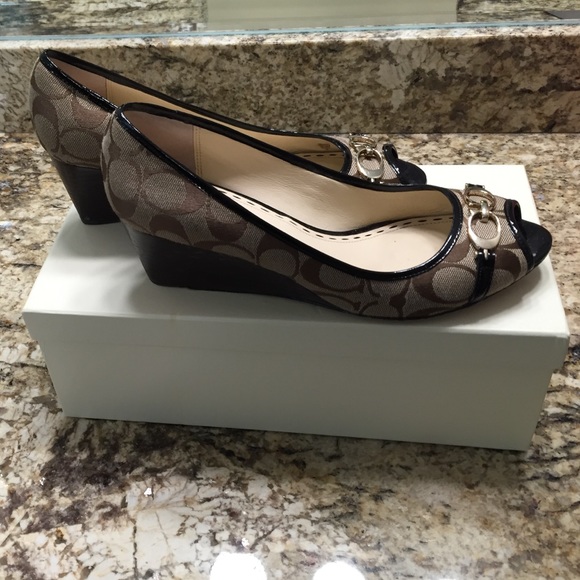 {Coach} wedges, size 8.5