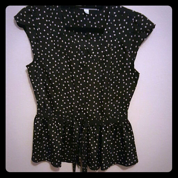 Printed button down blouse with beading