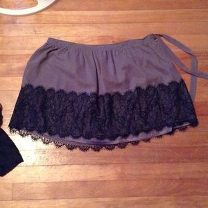 Grey with lace skirt