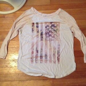 American eagle 3/4 sleeve tee