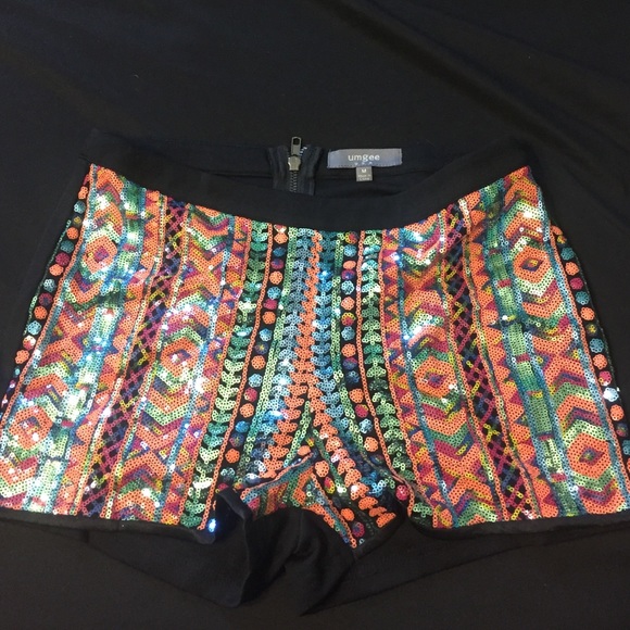 Sequin front shorts