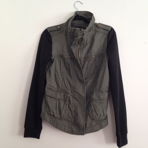Green army style jacket