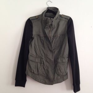 Green army style jacket