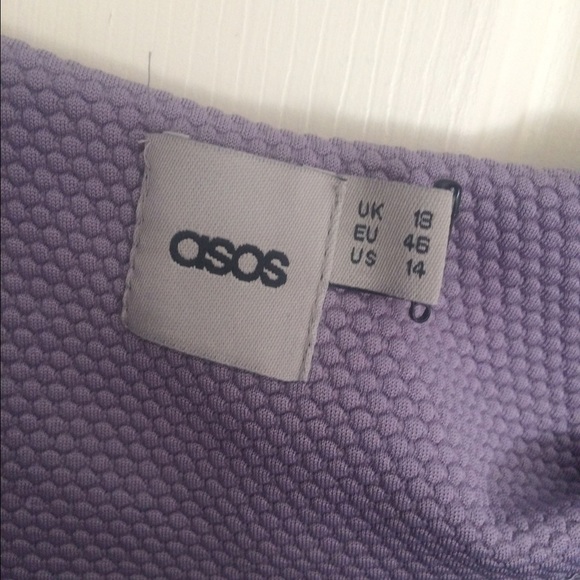 Purple ASOS Curve Skater Dress 14 - Picture 2 of 3