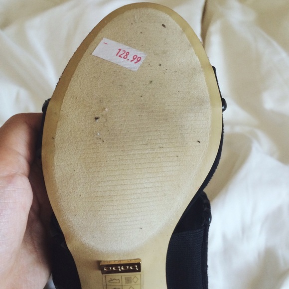 Strappy Black Gladiator Heels - Picture 3 of 3