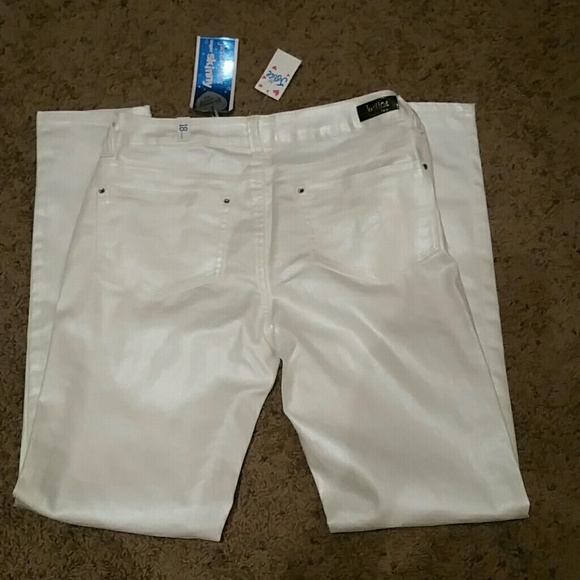 Pearl white coated Justice premium jeans