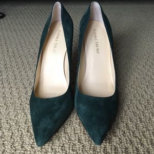 Ivanka Trump Hunter Green high heels