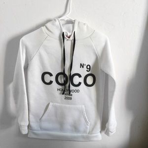 WHITE COCO HOODIE