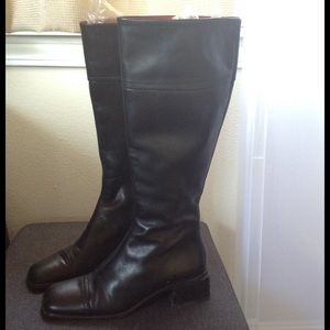 BALLY Black Leather Boots 6.5/37 BALLY Black Leather Boots 6.5/37