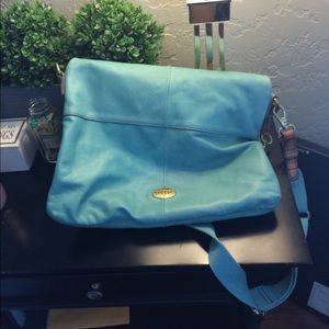 Blue fossil tote