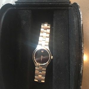Movado silver watch