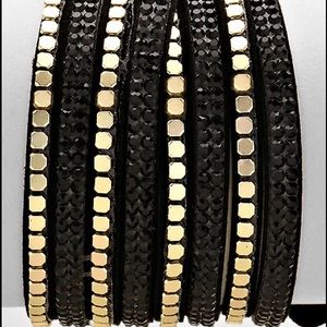 Crystal Metallic Suede Wrap Bracelet