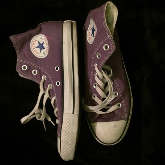 Purple Converse All Star High Tops