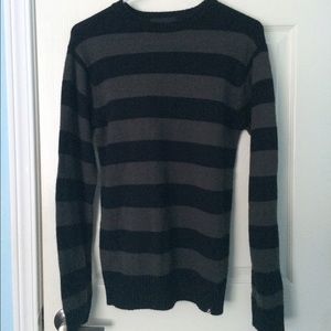 Men's Black Striped Sweater