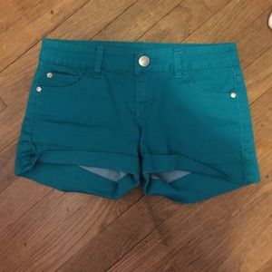 Delia's Celebrity Pink Ultramarine Green Shorts