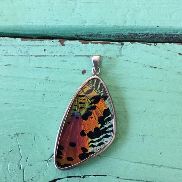 Butterfly wing pendent
