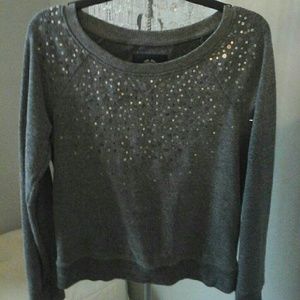 American Eagle sequin grey sweater