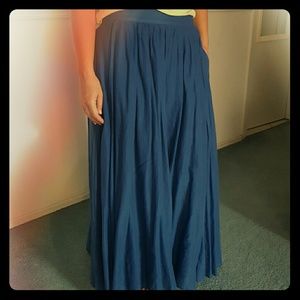 Blue boho maxi