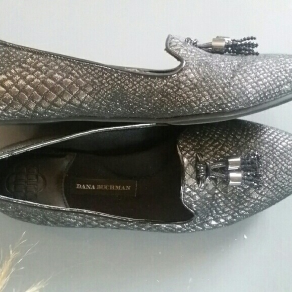 Dana Buchman snakeskin flats