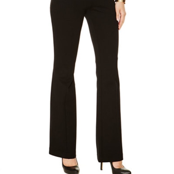 INC International Black Pull-on Bootcut Pants