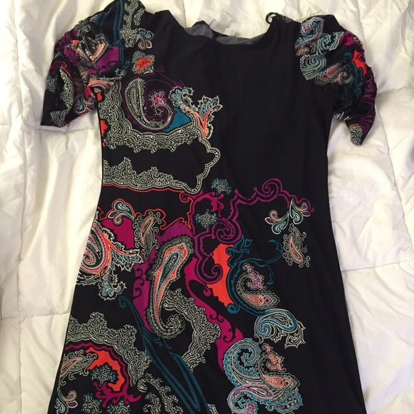 Knee Length paisley print dress