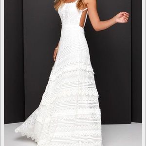 Lulu's white "Beneath the Garden Arbor" dress