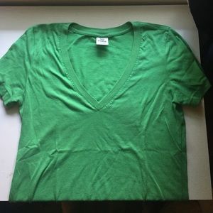 Pink green v neck.