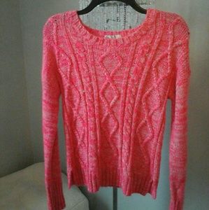 Pink patterned sweater
