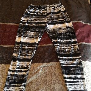 Black and white leggings