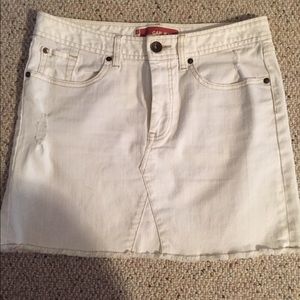 Gap White Denim Skirt