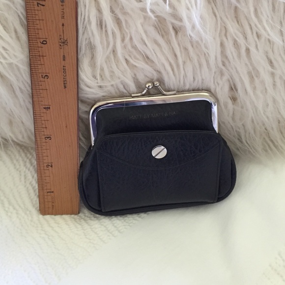 Matt by Matt & Nat pristine black vegan wallet