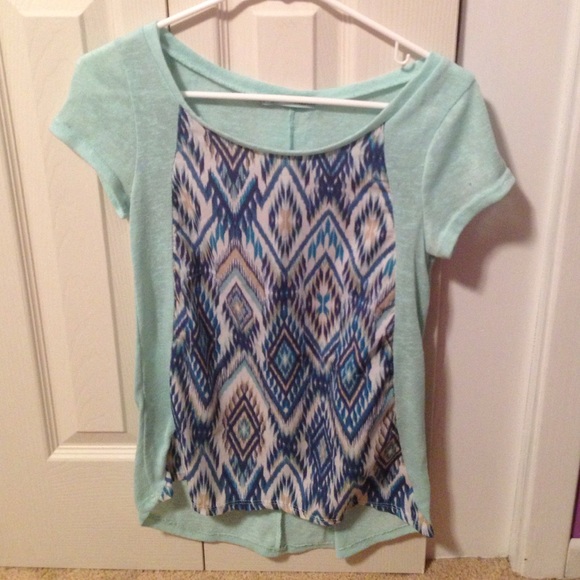 Aztec printed top