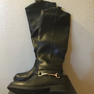 JustFab black tall boots,  size 8
