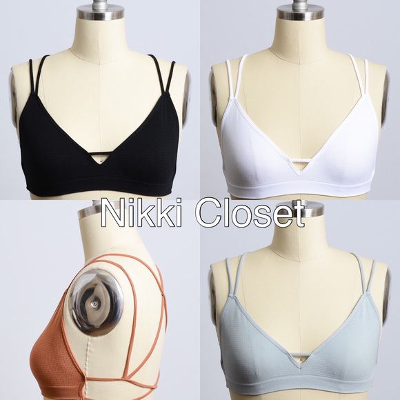 Criss cross cage back bralette bra sexy new XS-L - Picture 4 of 4