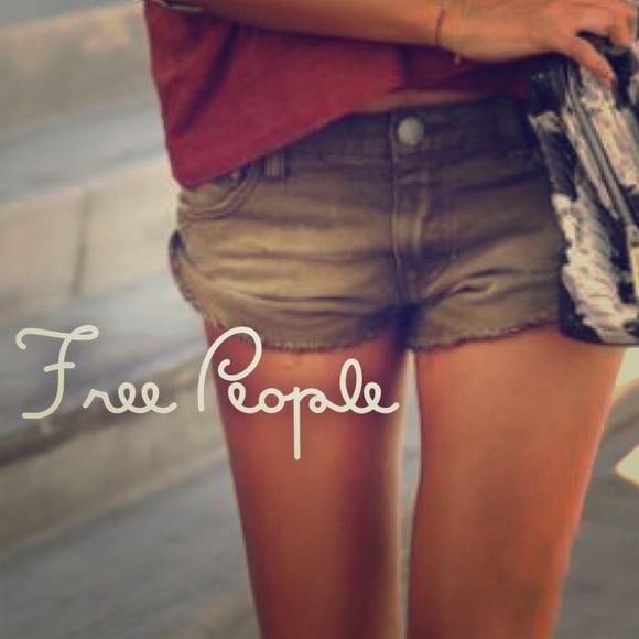 Free People Army Shorts