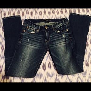 Express Barely Boot Stella Low Rise Jeans