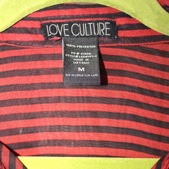 Sheer Striped Button Down - Picture 3 of 4