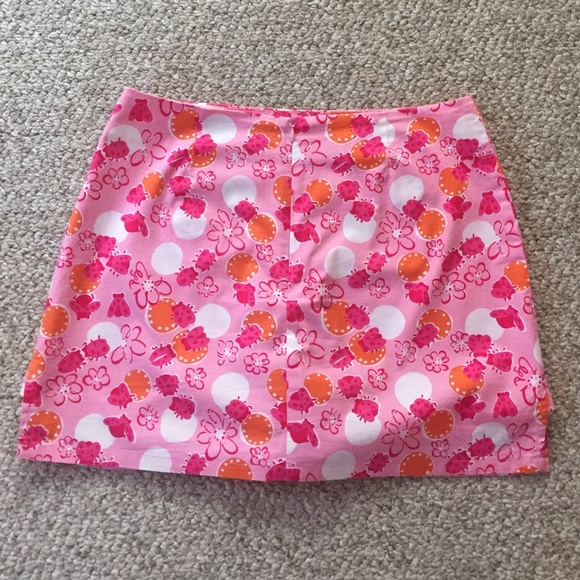 Lilly Pulitzer Pink Ladybug Print Skort - Picture 3 of 4