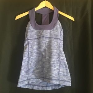 Purple lulu lemon work out tank top