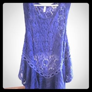 Free People lacy romantic top