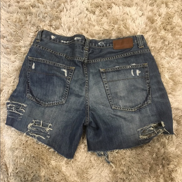 DESTROYED Converse One Star denim shorts. - Picture 2 of 3
