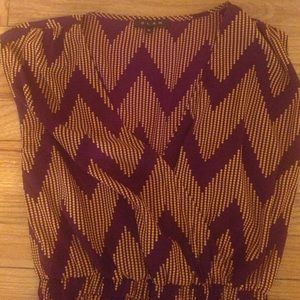 Purple and gold dress