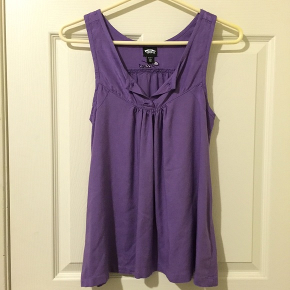 Flowy Purple Sleeveless Blouse
