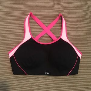 Victoria's Secret VSX Sports bra 38dd 38e black