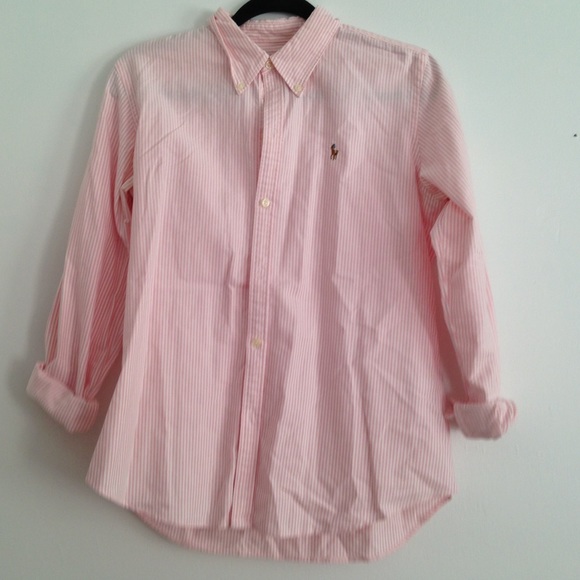Ralph Lauren pink stripped dress shirt