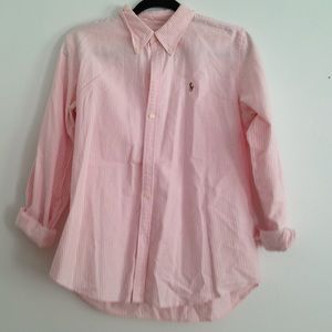 Ralph Lauren pink stripped dress shirt