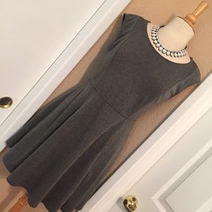 Gray cap sleeve dress