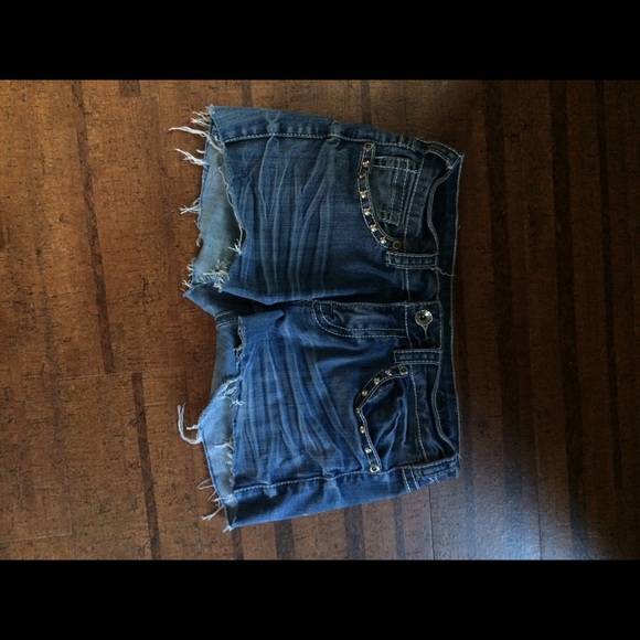 2 pairs of denim shorts